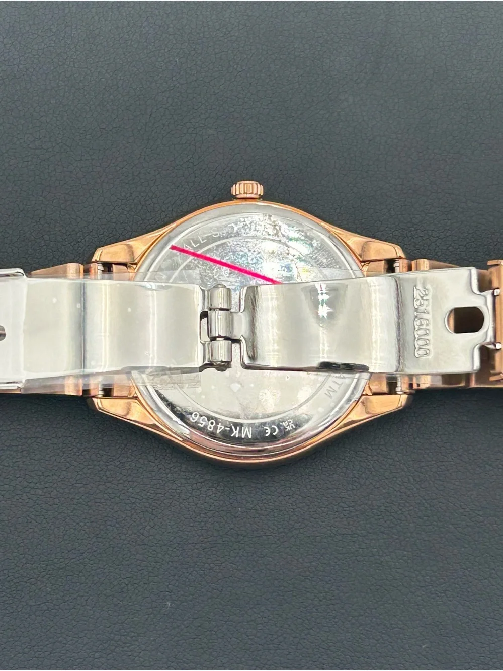 Michael Kors Rose Gold and White Crystal Accent Women's Watch